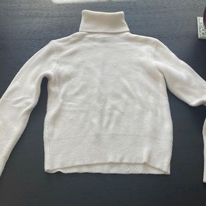 Zara White Turtleneck Sweater